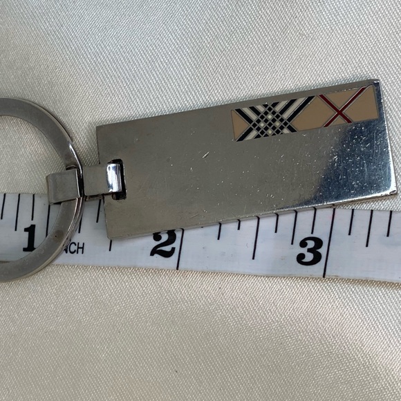 Mens BURBERRY NOVA CHECK Key FOB🔥SHARP🔥Pendant (2”x.75”)/total length 3”🔥ITEM